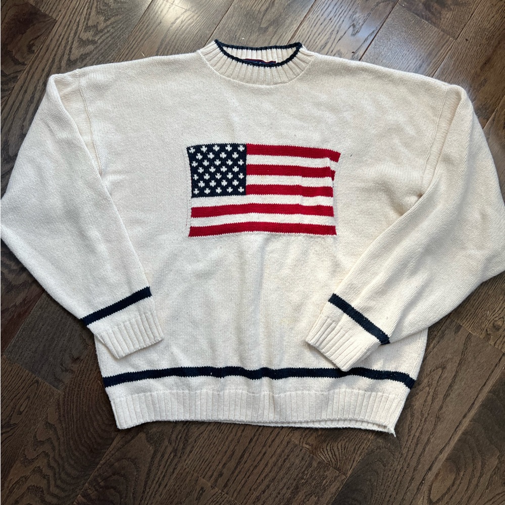 Vintage USA American Flag Sweater